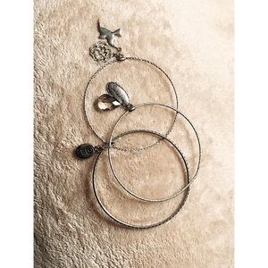 LANE BRYANT Sz XL Charm & Beads Bracelet Set